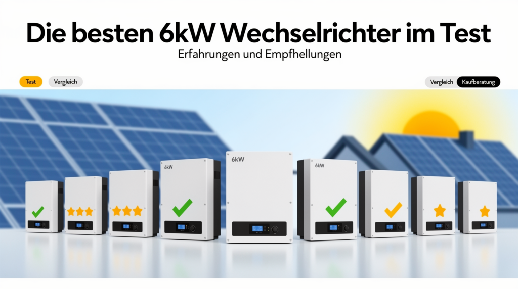 Die besten 6kW Wechselrichter im Test: Erfahrungen und Empfehlungen Beitragsbild zum 6kW Wechselrichter Test mit Empfehlungen und Erfahrungen