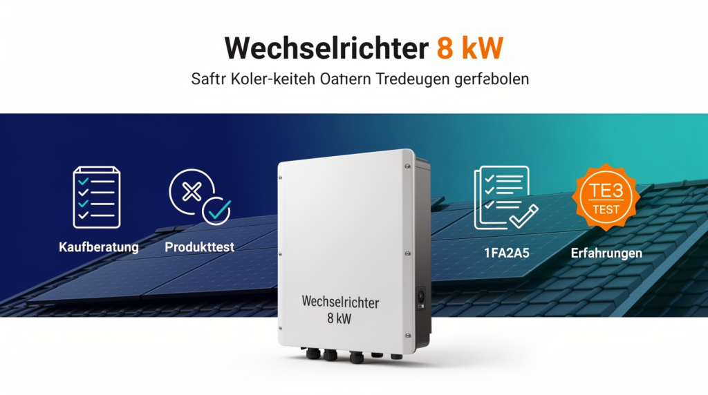 Wechselrichter 8 kW kaufen: Kaufberatung und persönliche Erfahrungen 8 kW Wechselrichter Kaufberatung mit persönlichen Erfahrungen zur Nutzung von Photovoltaikanlagen