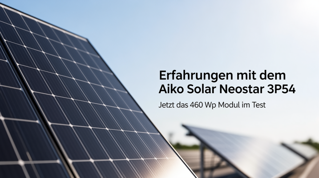 Erfahrungen mit dem Aiko Solar Neostar 3P54: Jetzt das 460Wp Modul testen Erfahrungen mit dem Aiko Solar Neostar 3P54 460Wp Solarmodul im Test