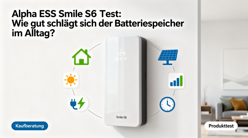 Alpha ESS Smile S6 Test: Wie gut schlägt sich der Batteriespeicher im Alltag? Test des Alpha ESS Smile S6 Batteriespeichers im Alltag und seine Effizienz