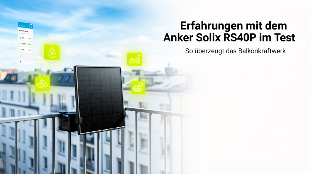 Erfahrungen zum Anker Solix RS40P Test für nachhaltige Energienutzung