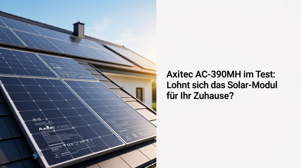 Axitec AC-390MH im Test: Lohnt sich das Solar-Modul für Ihr Zuhause? Test des Axitec AC-390MH: Leistung, Vor- und Nachteile des Solar-Moduls