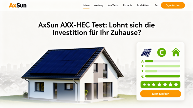 AxSun AXX-HEC Test des 380W Wechselrichters für umweltfreundliche Solarenergie