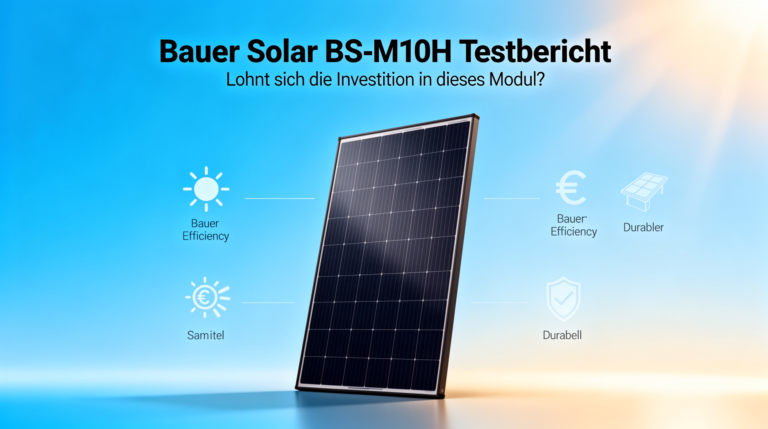 Bauer Solar BS-M10H Testbericht über Effizienz und Langlebigkeit der Solarmodule