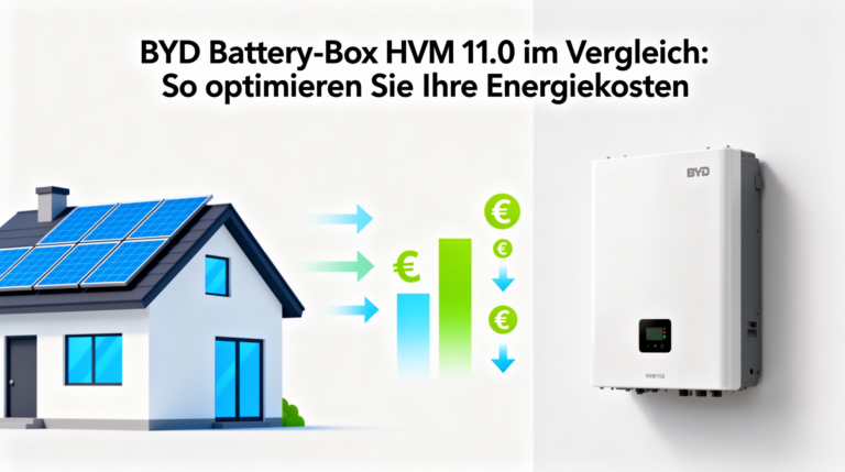 BYD Battery-Box HVM 11.0 Vergleich zur Optimierung der Energiekosten