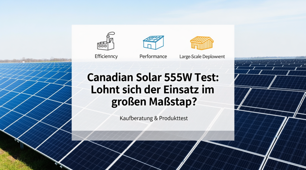 Canadian Solar 555W Test: Loht sich der Einsatz im großen Maßstab? Testbericht zu Canadian Solar 555W Modulen im großen Maßstab