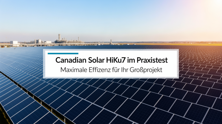 Canadian Solar HiKu7 im Praxistest für maximale Effizienz in Großprojekten