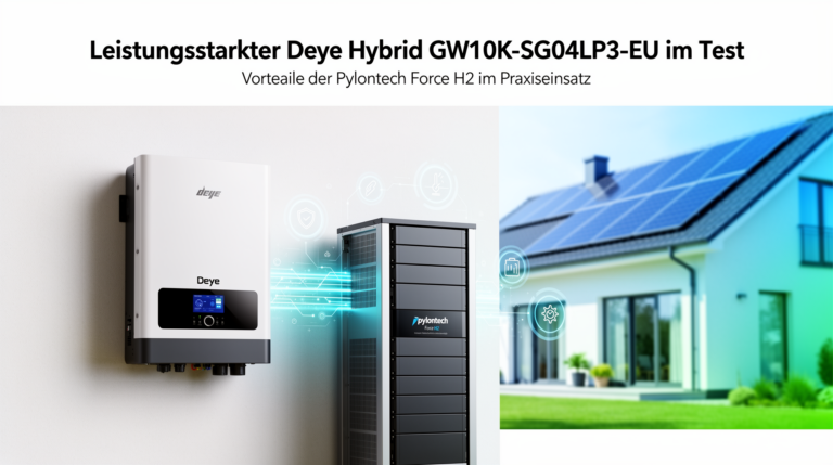 Deye Hybrid GW10K-SG04LP3-EU Test mit Pylontech Force H2 für hohe Energieeffizienz