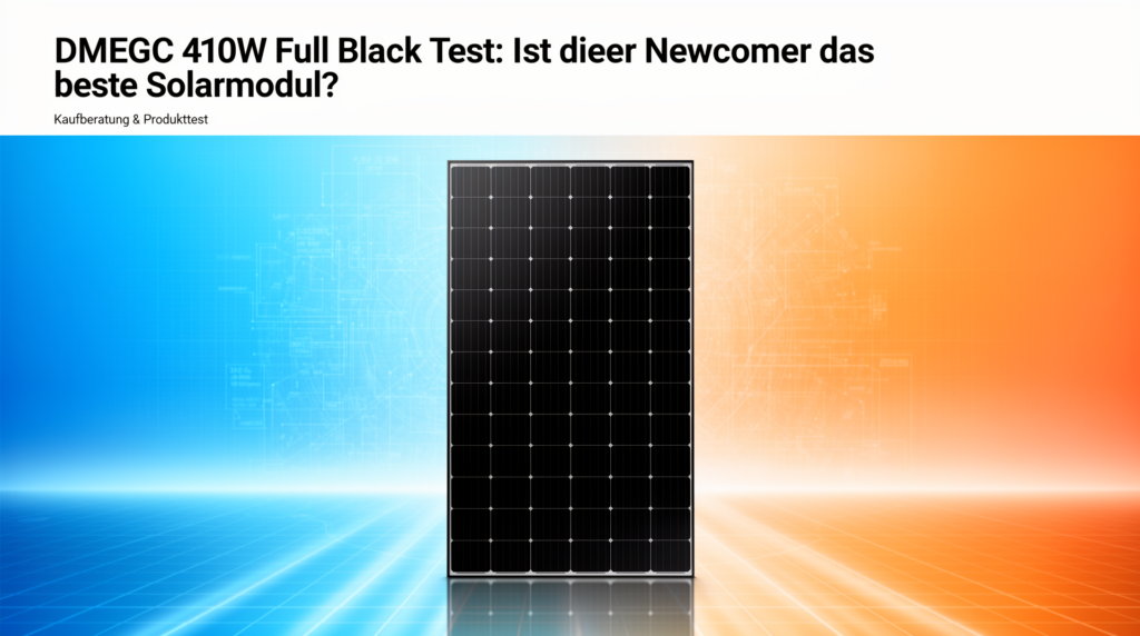DMEGC 410W Full Black Solarmodul im Test mit Fokus auf Effizienz und Design