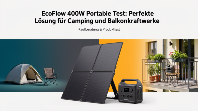 EcoFlow 400W Portable Test: Perfekte Lösung für Camping und Balkonkraftwerke EcoFlow 400W Portable Solar Panel Test für Camping und Balkonkraftwerke