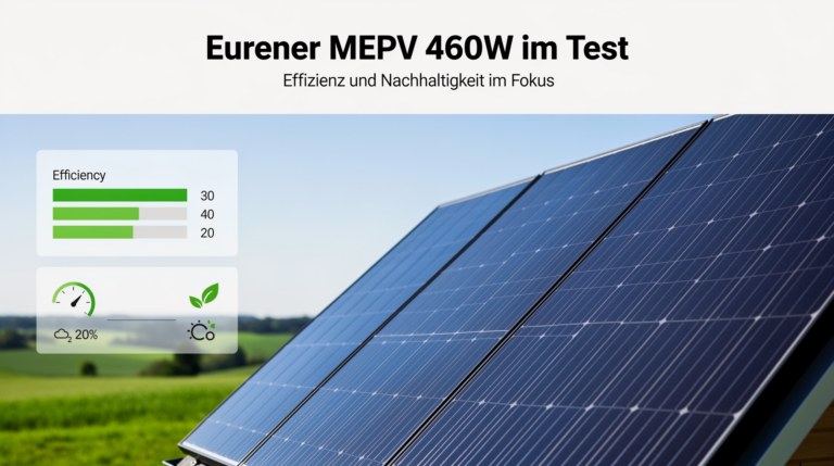 Eurener MEPV 460W Test: Hochleistungs-Solarmodul überzeugt mit Effizienz und Nachhaltigkeit