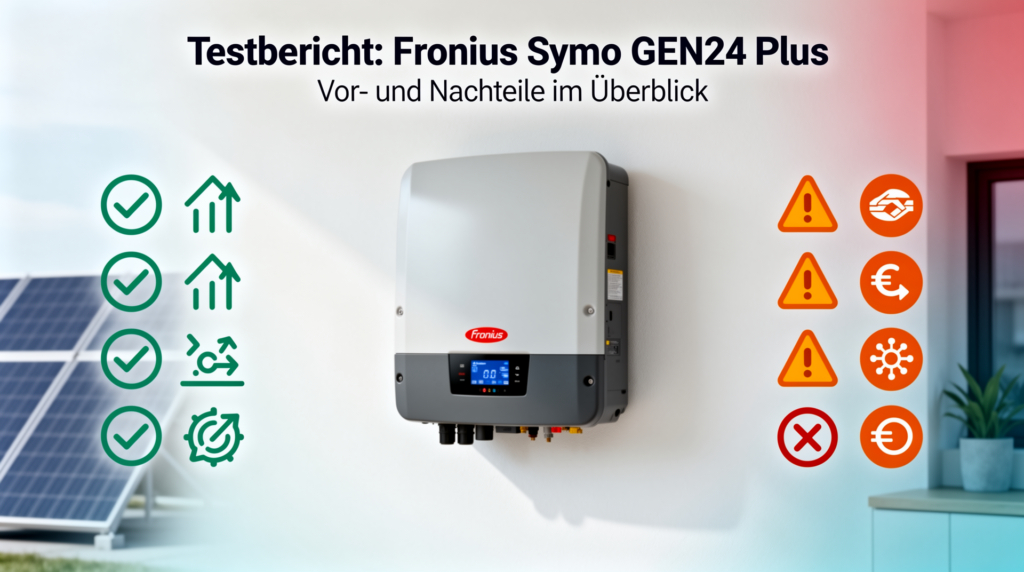 Testbericht zum Fronius Symo GEN24 Plus: Vor- und Nachteile im Überblick Testbericht Fronius Symo GEN24 Plus mit Vor- und Nachteilen für Solaranlagen