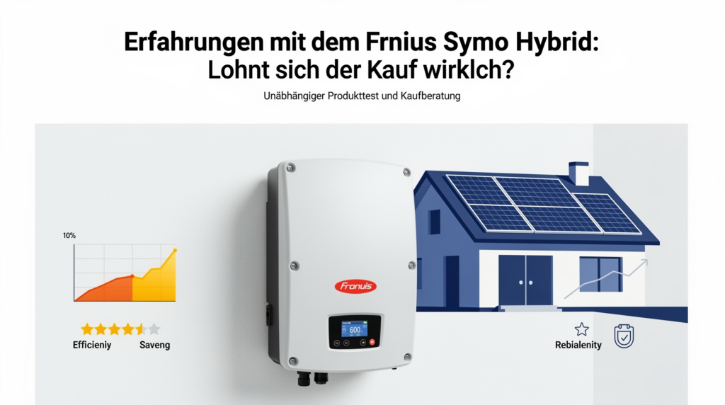 Erfahrungen mit dem Fronius Symo Hybrid: Lohnt sich der Kauf wirklich? Erfahrungen mit dem Fronius Symo Hybrid im Test zu Kaufentscheidungen