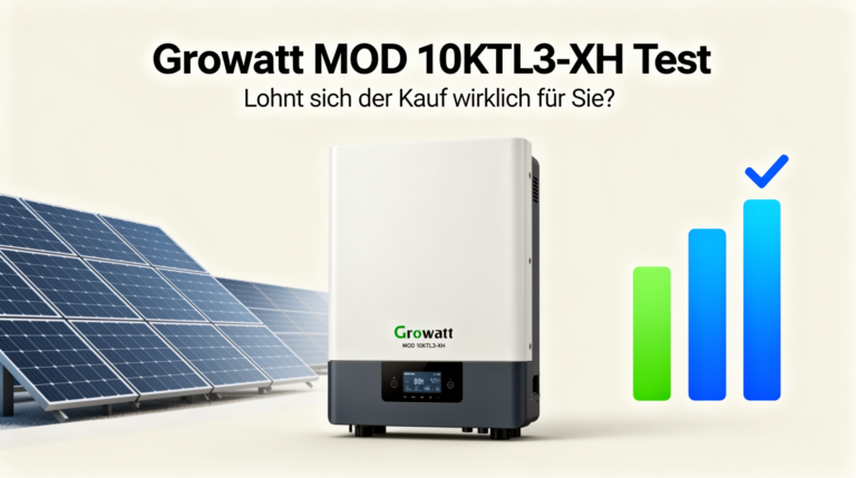Growatt MOD 10KTL3-XH Test eines leistungsstarken Solarwechselrichters für private Anwendungen