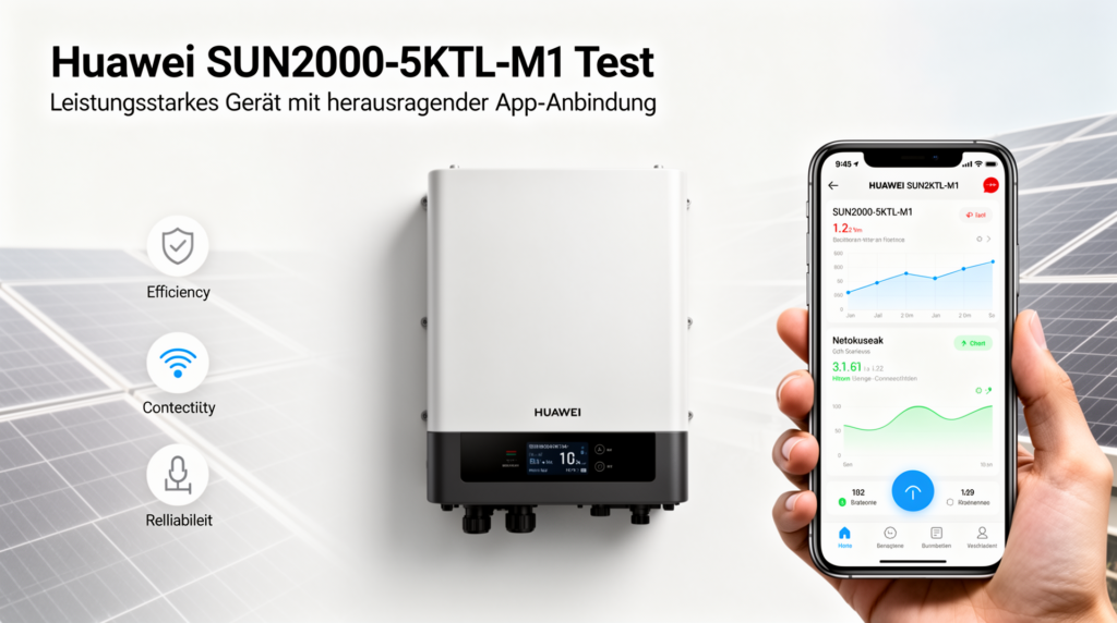 Huawei SUN2000-5KTL-M1 Test: Leistungsstarkes Gerät mit herausragender App-Anbindung Huawei SUN2000-5KTL-M1 Test leistungsstarker Hybridwechselrichter mit ausgezeichneter App-Anbindung
