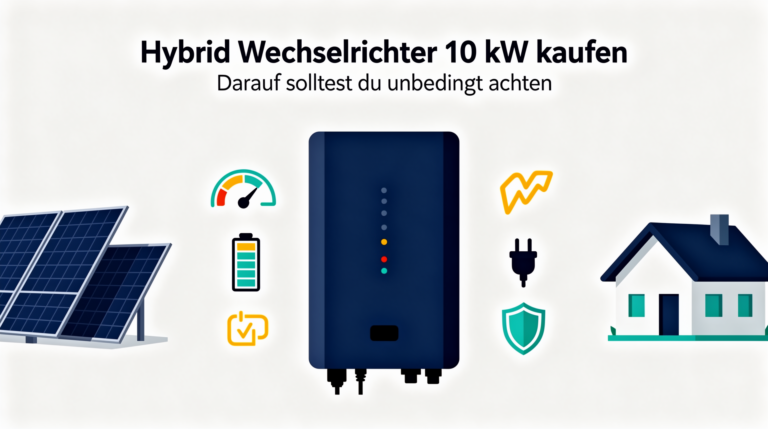 Hybrid Wechselrichter 10 kW kaufen Tipps für effiziente Solaranlagen und Investitionen