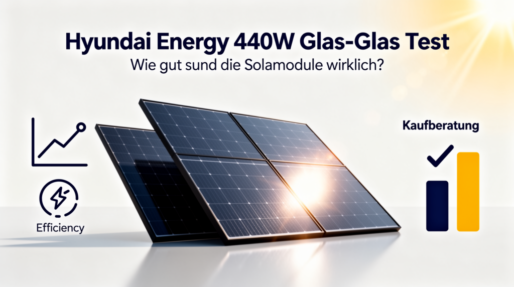 Hyundai Energy 440W Glas-Glas Test: Wie gut sind die Solarmodule wirklich? Hyundai Energy 440W Glas-Glas Test der robusten Solarmodule mit hoher Effizienz