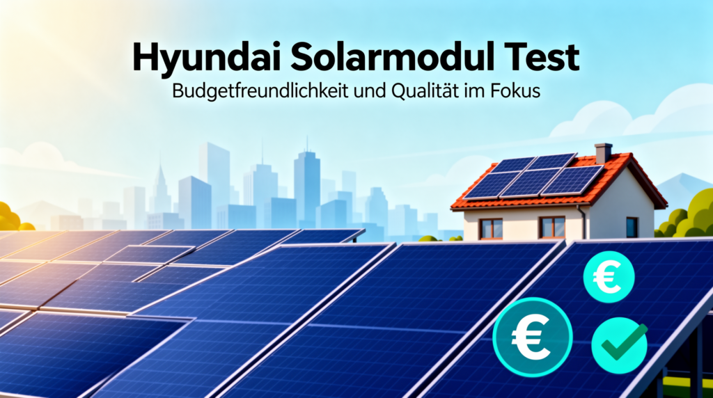 Hyundai Solarmodul Test: Budgetfreundlichkeit und Qualität im Focus Hyundai Solarmodul Test: Effizientes und budgetfreundliches Modell HiE-S430UF 430W