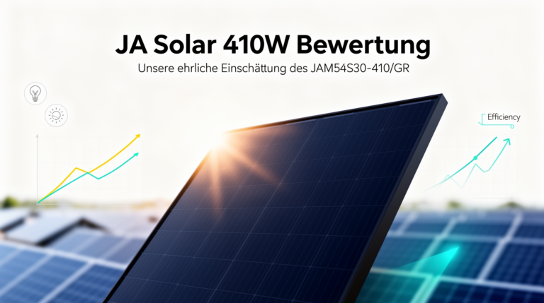 JA Solar 410W Bewertung des JAM54S30-410/GR mit solider Leistung und einfacher Installation