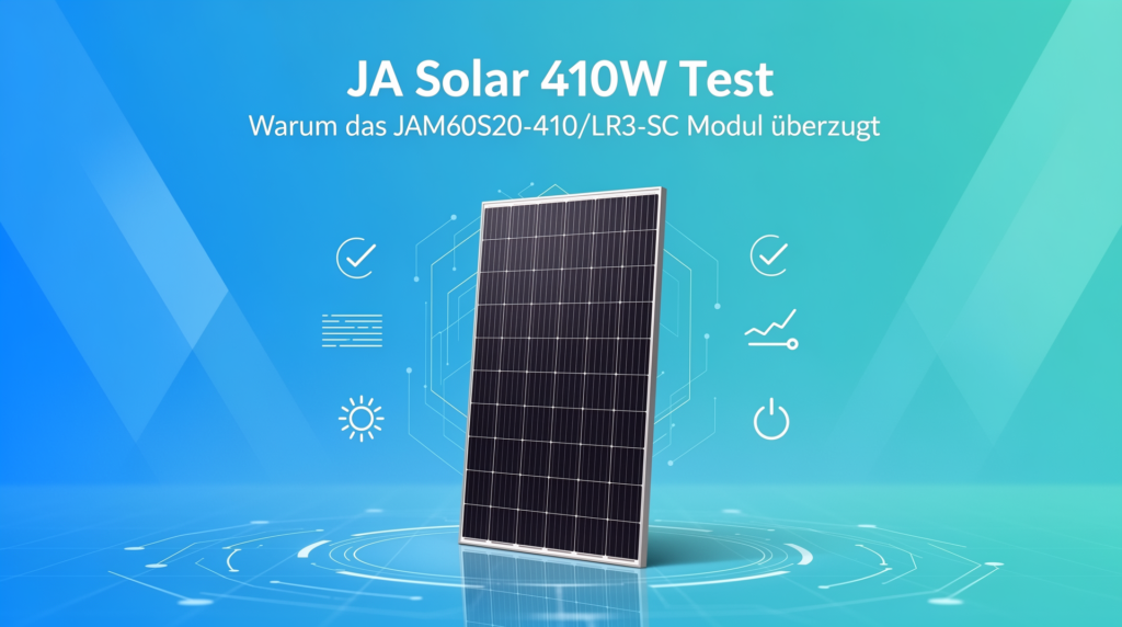 JA Solar 410W Test des JAM60S20-410/LR3-SC Moduls mit hoher Effizienz