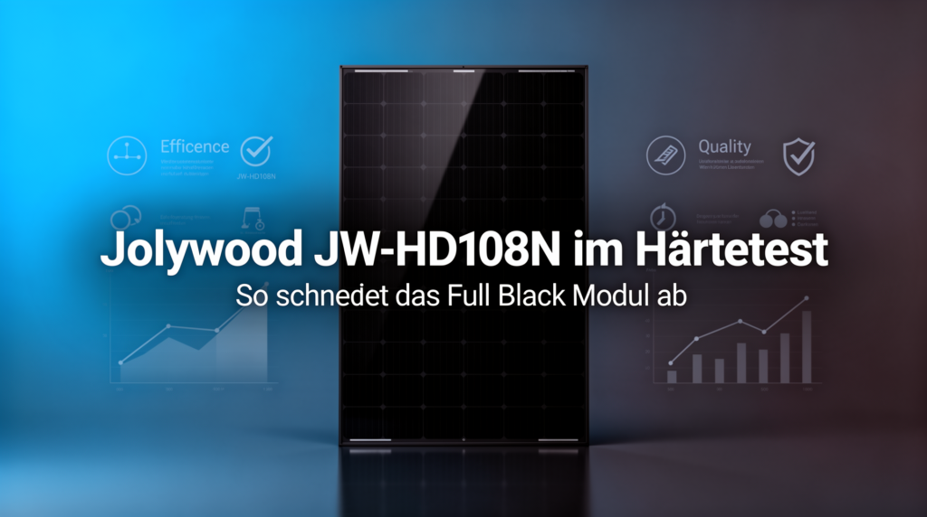 Jolywood JW-HD108N im Härtetest: So schneidet das Full Black Modul ab Jolywood JW-HD108N Modul im Härtetest zeigt Leistung und Effizienz in der Praxis
