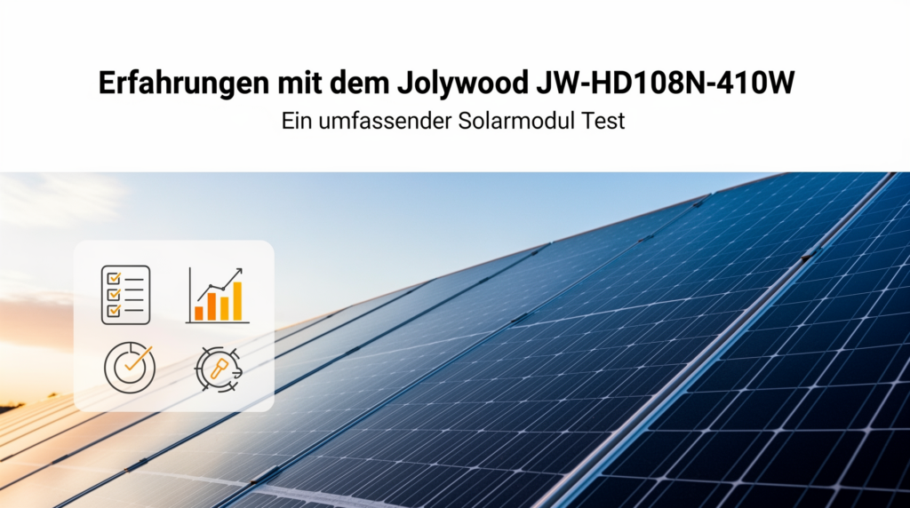 Jolywood JW-HD108N-410W Solarmodul im Test über Leistung und Effizienz