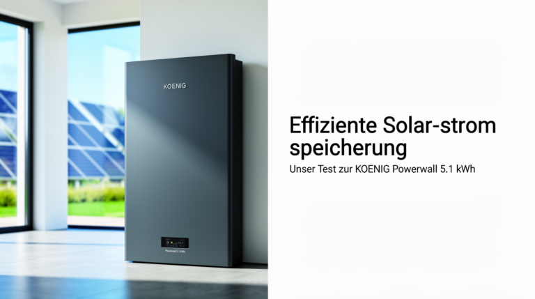 Effiziente Solarstromspeicherung mit KOENIG Powerwall 5.1 kWh im Test