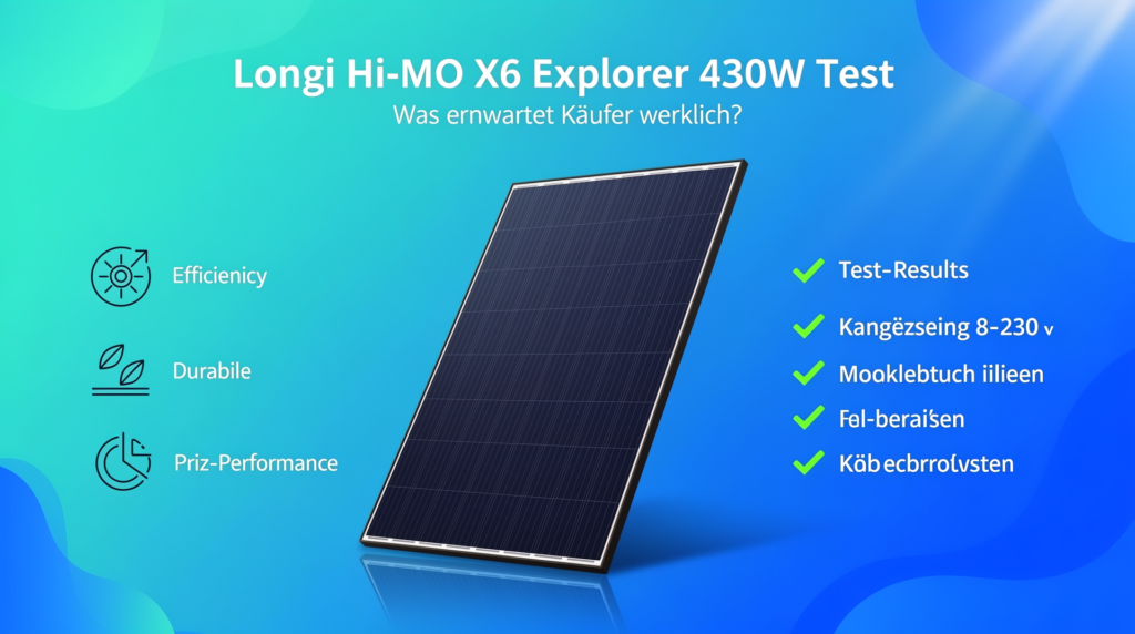 Longi Hi-MO X6 Explorer 430W Test: Was erwartet Käufer wirklich? Longi Hi-MO X6 Explorer 430W Test mit Fokus auf Effizienz und Preis-Leistungs-Verhältnis