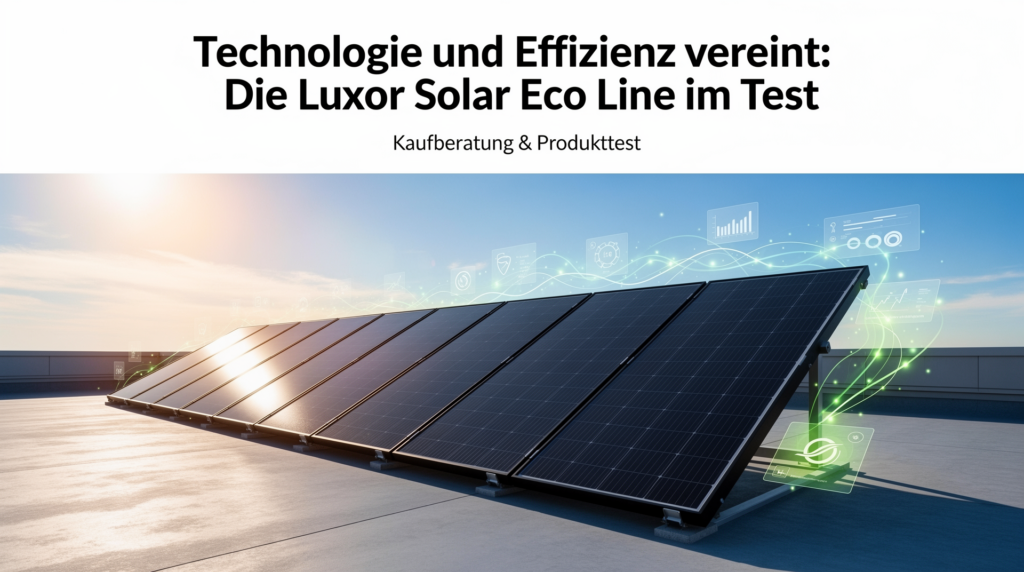 Technologie und Effizienz vereint: Die Luxor Solar Eco Line im Test Test des Luxor Solar Eco Line Moduls LX-420M für effiziente Solarenergie