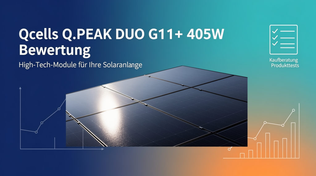 Qcells Q.PEAK DUO G11+ 405W Bewertung: High-Tech-Module für Ihre Solaranlage Qcells Q.PEAK DUO G11+ 405W Module Bewertung für effiziente Solarenergie