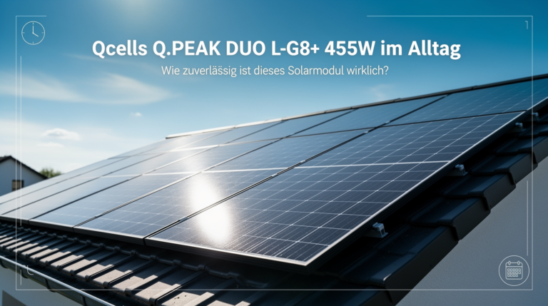 Qcells Q.PEAK DUO L-G8+ 455W Erfahrungen im Alltag und ihre Zuverlässigkeit