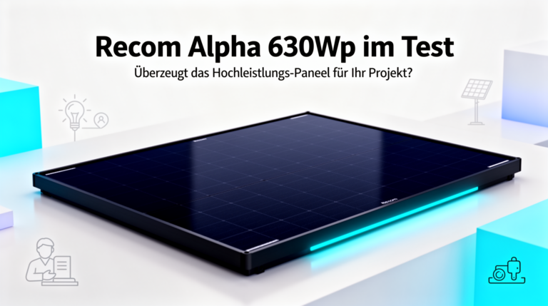 Recom Alpha 630Wp Hochleistungs-Paneel im Test für effiziente Solaranlagen