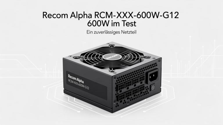 Recom Alpha RCM-XXX-600W-G12 600W Netzteil für Gamer und PC-Enthusiasten getestet