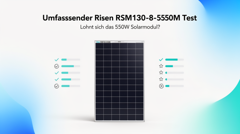 Test des Risen RSM130-8-550M Solarmoduls mit Effizienz und Preis-Leistungs-Verhältnis