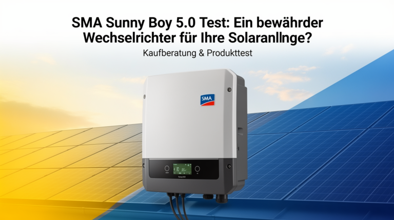 SMA Sunny Boy 5.0 Test: Ein bewährter Wechselrichter für Ihre Solaranlage? SMA Sunny Boy 5.0 Wechselrichter Test für effiziente Photovoltaikanlagen