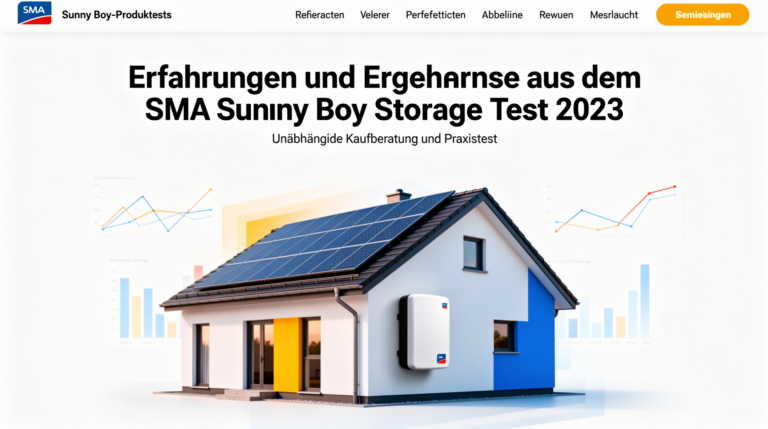 SMA Sunny Boy Storage Test 2023 zur effizienten Solarspeicherung und Nutzererfahrungen