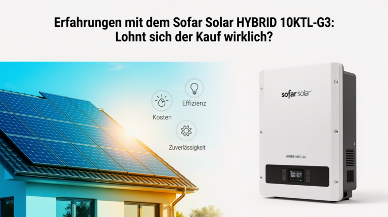 Sofar Solar HYBRID 10KTL-G3 Test und Erfahrungen zur Energieeffizienz und Installation