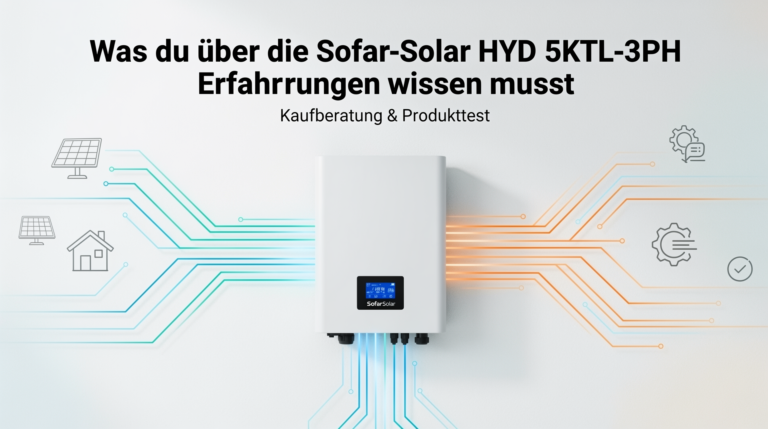 Erfahrungen mit dem SofarSolar HYD 5KTL-3PH Hybrid-Wechselrichter im Test