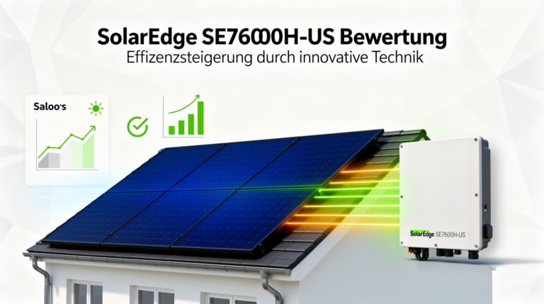 SolarEdge SE7600H-US Bewertung der Effizienz durch innovative Wechselrichtertechnologie