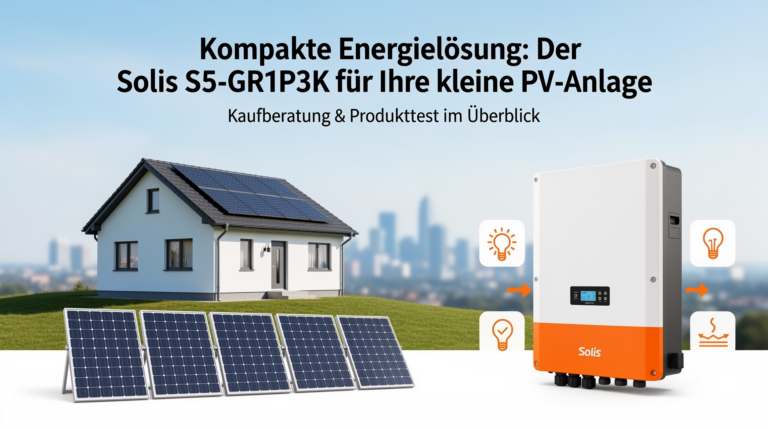 Effiziente Lösung für kleine PV-Anlagen: Solis S5-GR1P3K Wechselrichter