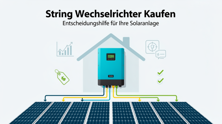 String Wechselrichter kaufen Entscheidungshilfe für effiziente Solaranlagen Nutzung