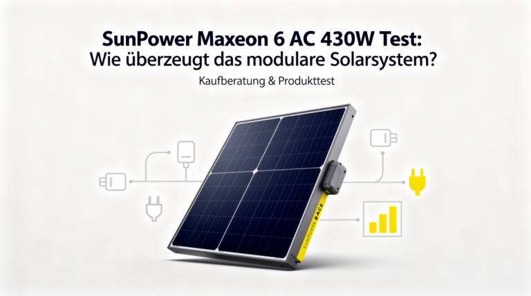 SunPower Maxeon 6 AC 430W Test effizientes modulares Solarsystem mit hohem Wirkungsgrad