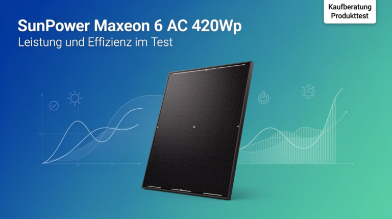 SunPower Maxeon 6 AC 420Wp Solarmodul getestet für hohe Leistung und Effizienz