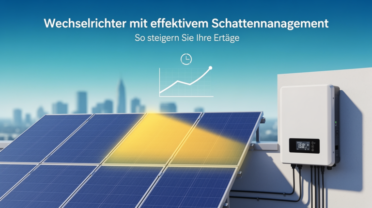 Wechselrichter mit effektivem Schattenmanagement zur Maximierung der Solarerträge