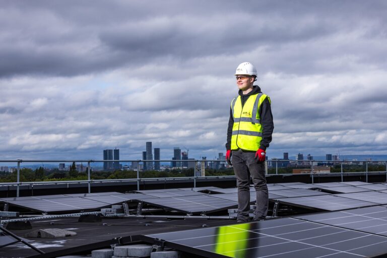 Grafik zur Berechnung der Amortisationsdauer einer Solaranlage mit Kosten und Einsparungen
