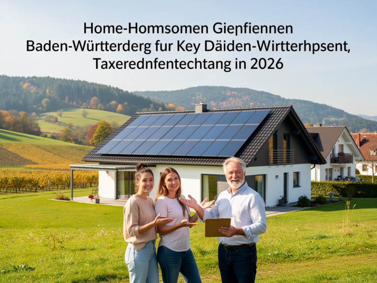 So profitieren Sie in BW von den wichtigsten PV Steuer Vorteilen 2026 Solaranlage auf Dach in Baden-Württemberg mit Steuerersparnis 2026 für PV-Anlagenbetreiber