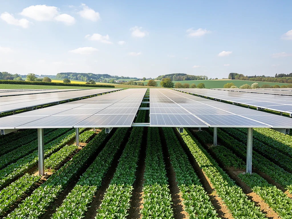 Nachhaltige Stromerzeugung durch Agri-Photovoltaik NRW auf landwirtschaftlichen Flächen Agri-Photovoltaik in NRW auf landwirtschaftlichen Flächen zur nachhaltigen Stromerzeugung