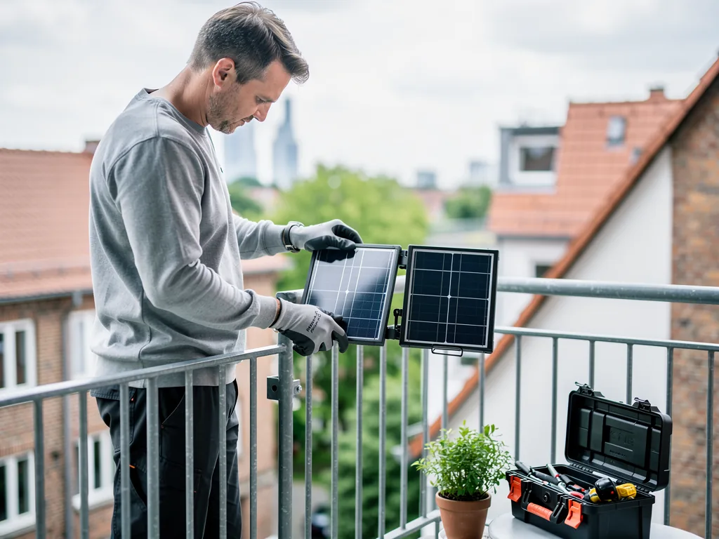 Balkonkraftwerk Bremen effizient installieren und Stromkosten sparen Balkonkraftwerk in Bremen effizient installiert auf Balkon zur Stromkostensenkung