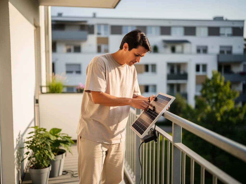Rechtliche Vorgaben für Balkonkraftwerk Mieter unkompliziert erklärt Mieter installieren Balkonkraftwerk auf Balkon mit Vermieterzustimmung und Netzbetreiberanmeldung
