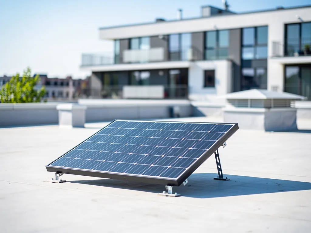 Balkonkraftwerk ohne Balkon effektiv nutzen mit Lösungen für Garten und Flachdach Balkonkraftwerk ohne Balkon auf Flachdach und im Garten installiert mit Solarmodulen